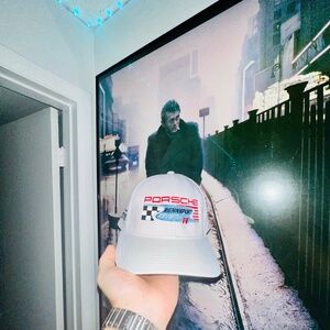 PORSCHE RENNSPORT REUNION VI OFFICIAL EVENT HAT Cap F1 Racing White ADJUSTABLE